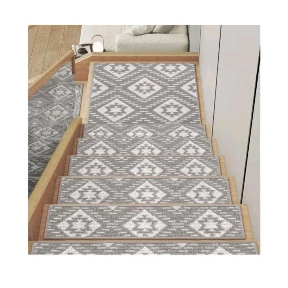 15PC Stair Treads Non-slip Washable Peel And Stick For Wooden Steps Indoor...